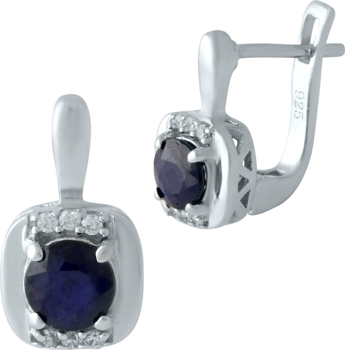 

Серебряные серьги SilverBreeze с натуральным сапфиром 1961544, размер