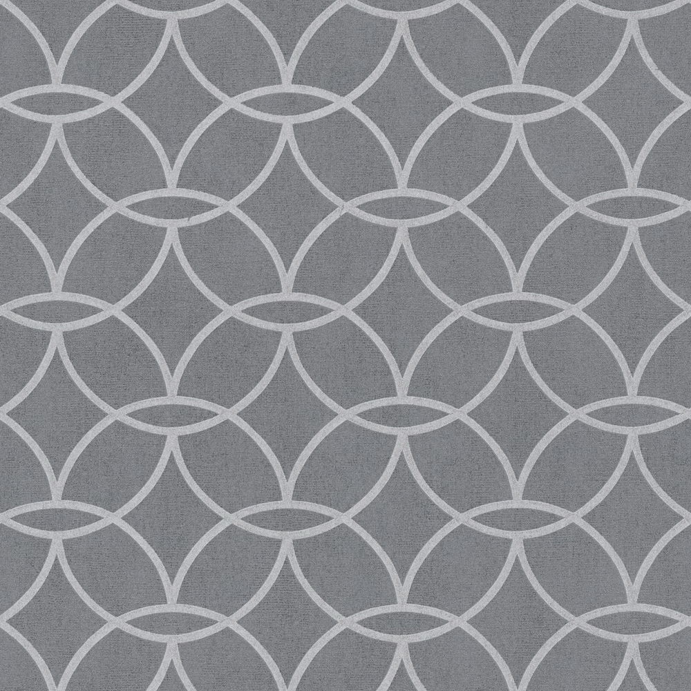 

Флизелиновые обои AS Creation Villa 37564-5 круги графитовые 0.53 x 10.05 м