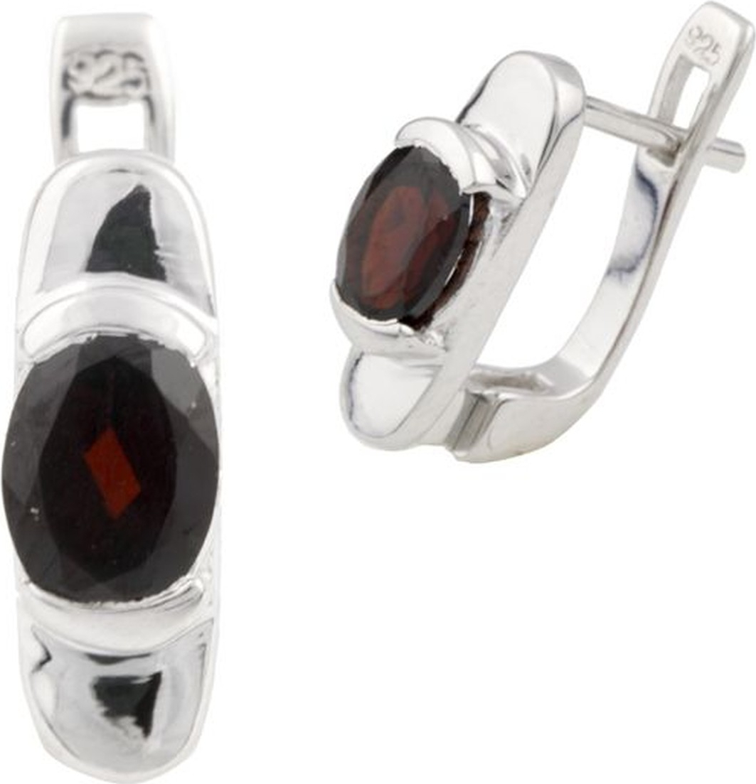 

Серебряные серьги SilverBreeze с натуральным гранатом 0478050, размер