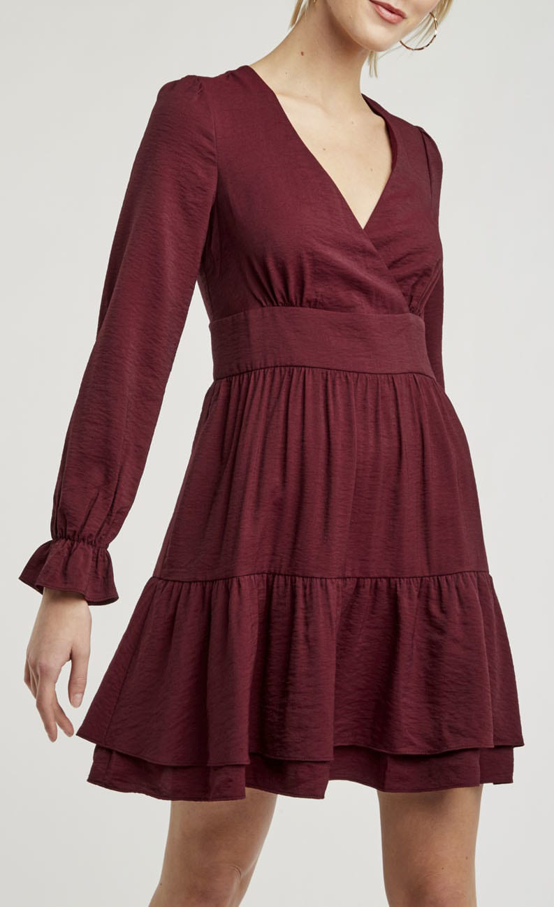 

Платье Naf Naf 40 Бордовый MENR119A