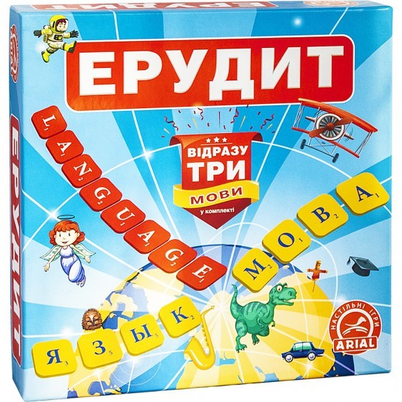 

Настольная игра Эрудит Arial 910091-3, на 3х языках