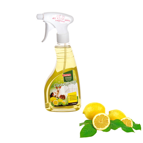 

Спрей с запахом лимона для мытья клетки для грызунов Clean Spray Lemon, 0,5 л, Karlie-Flamingo