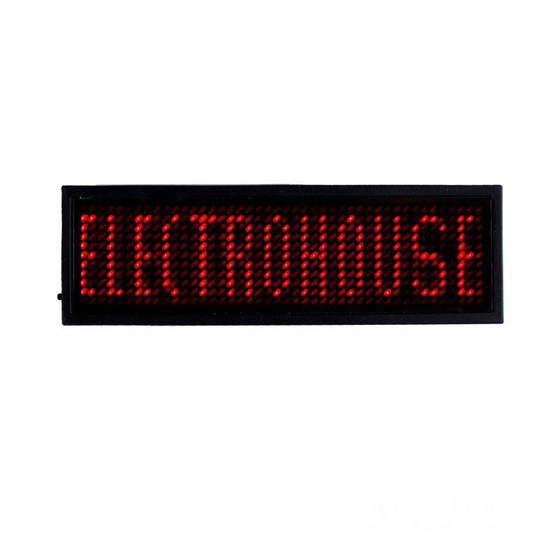 

LED бейдж 44Х11 т. 90х30х6 мм Красный EH-BL-001 Electro House