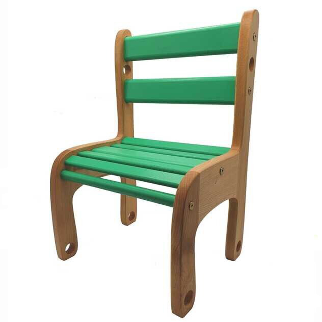 

Детский стул Huada Toys "Вудик колор" 04-04G Зелений
