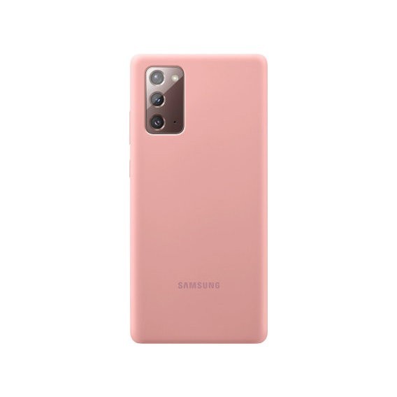 

Оригинальный силиконовый Защитный чехол бампер накладка Silicone Cover для Samsung Galaxy Note 20 (N980) EF-PN980TAEGRU - Copper Brown EF-PN980