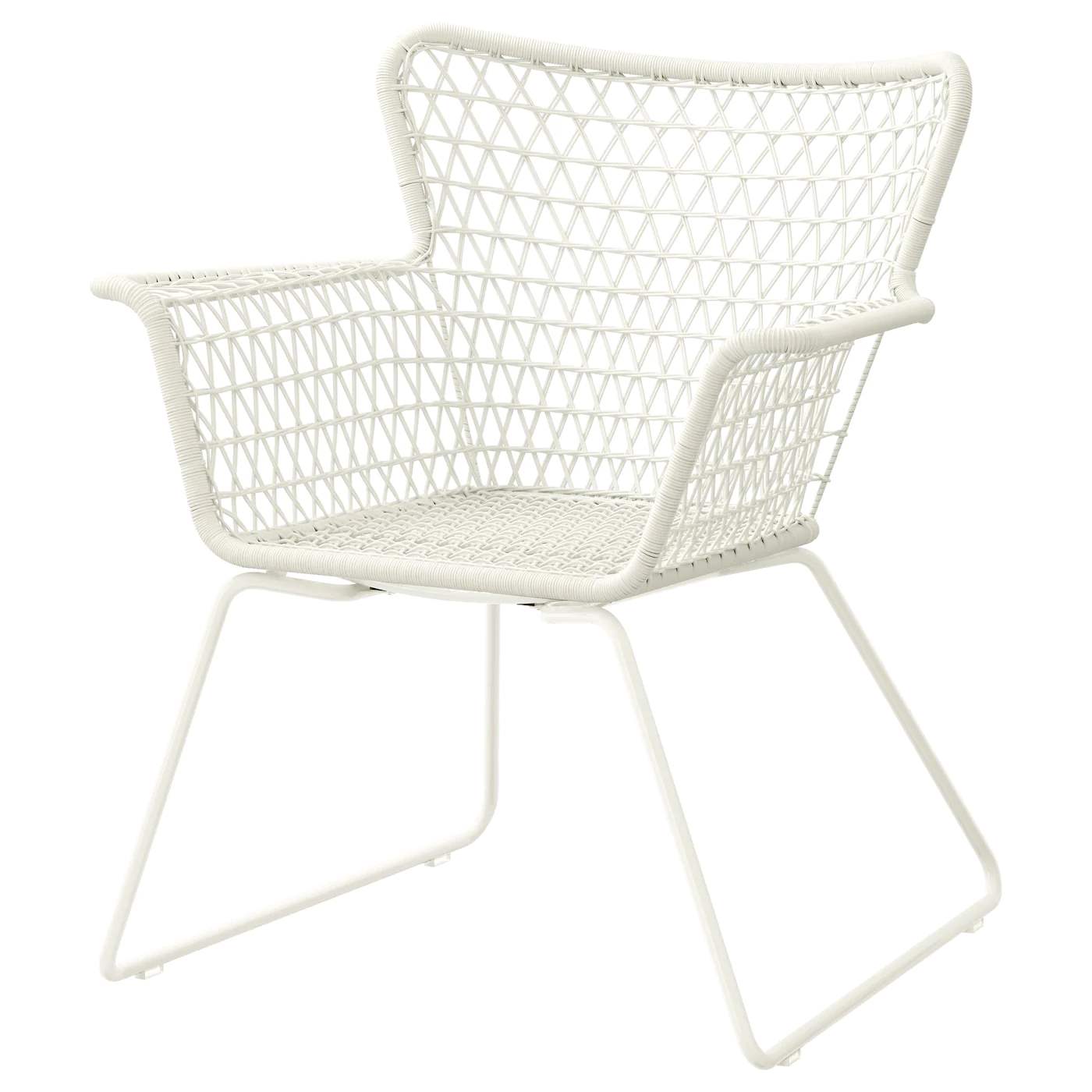 

Стілець з підлокітниками HOGSTEN IKEA 202.098.62 білий
