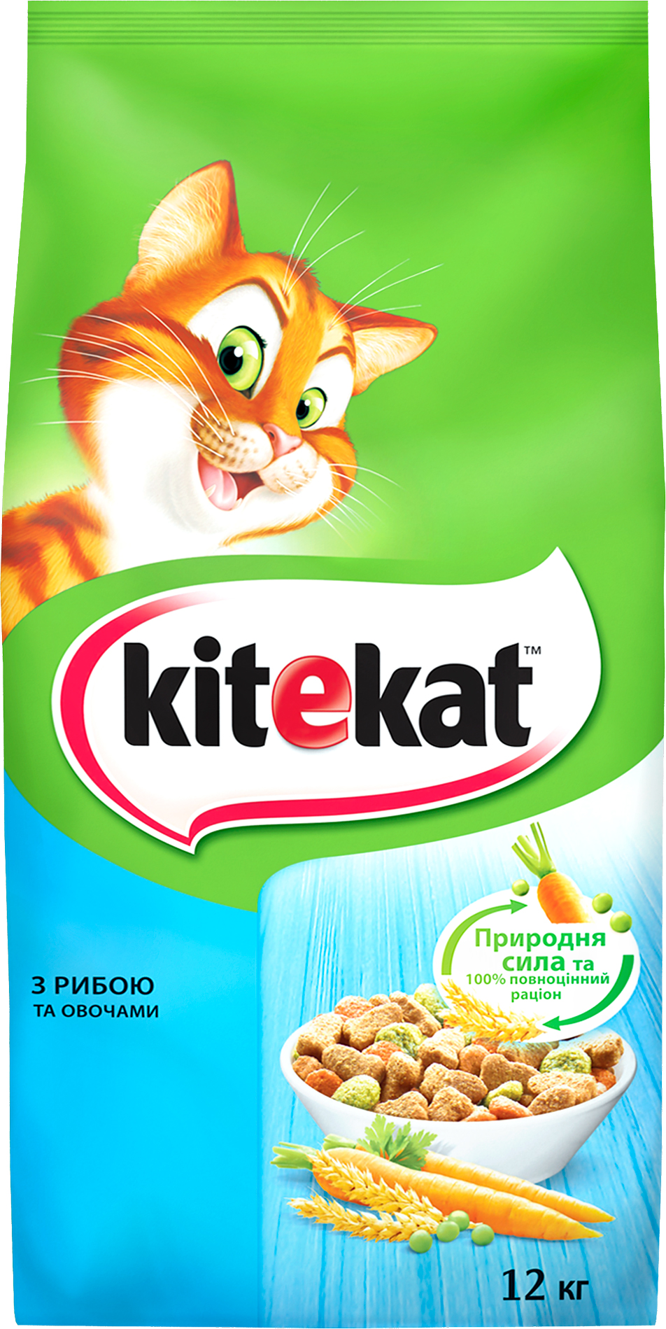 

Сухой корм для котов Kitekat Рыба с овощами 12 кг (5900951279911)