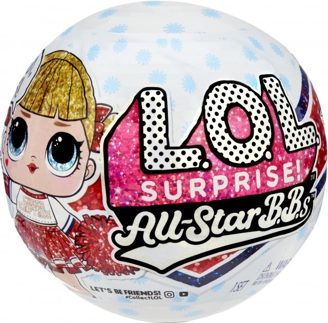 

Игровой набор с куклой L.O.L. SURPRISE! серии All-Star B.B.s Спортивная команда Чирлидеры красный шар