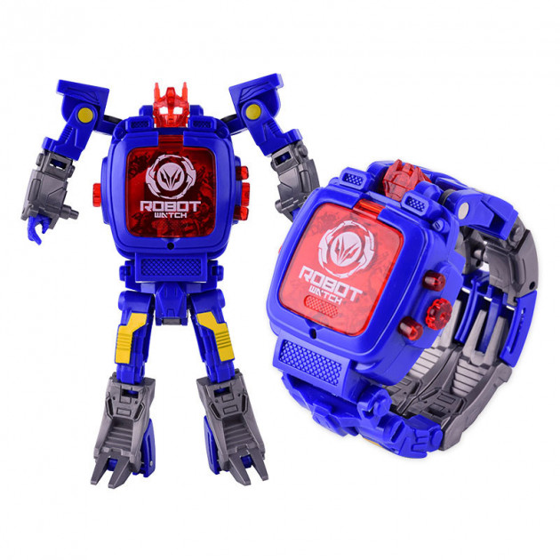 

Детская игрушка Robot Baby Watch часы робот трансформер 2 в 1 Blue