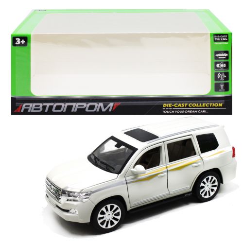 

Инерционная машинка "Автопром: Toyota", белая