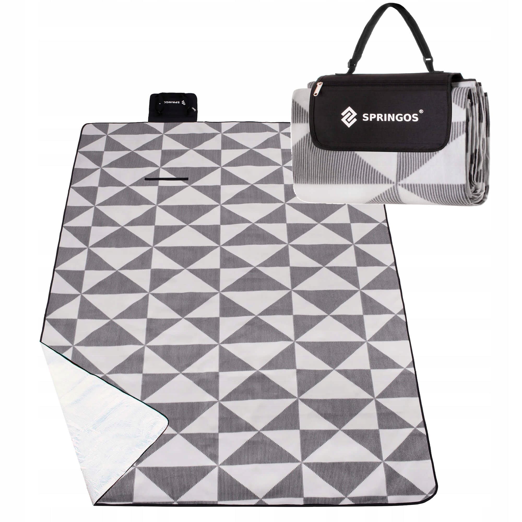 

Коврик складной 220х180 см Springos Серо-белый (2000001396049)