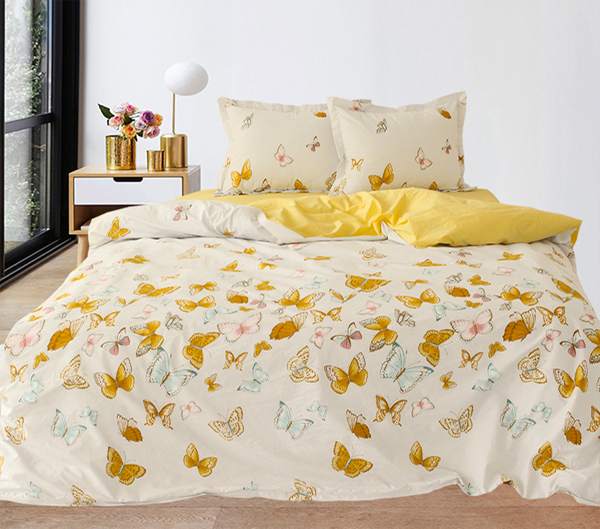 

Комплект постельного белья ТМ TAG хлопок на молнии 2 спальный Бабочки G1557/1