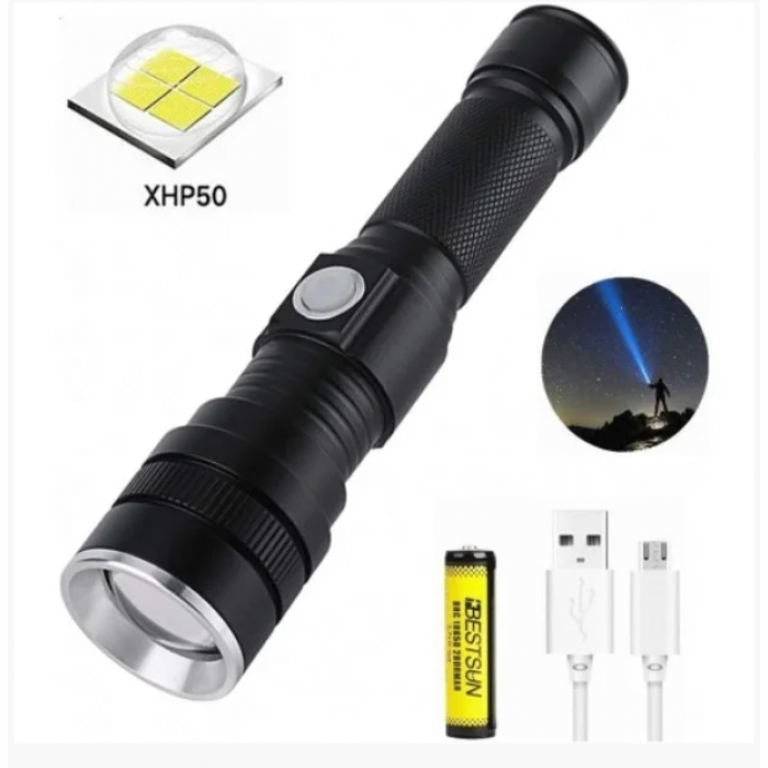 

Ручний акумуляторний ліхтар BL-611-P50 ліхтарик 1500 Lumen