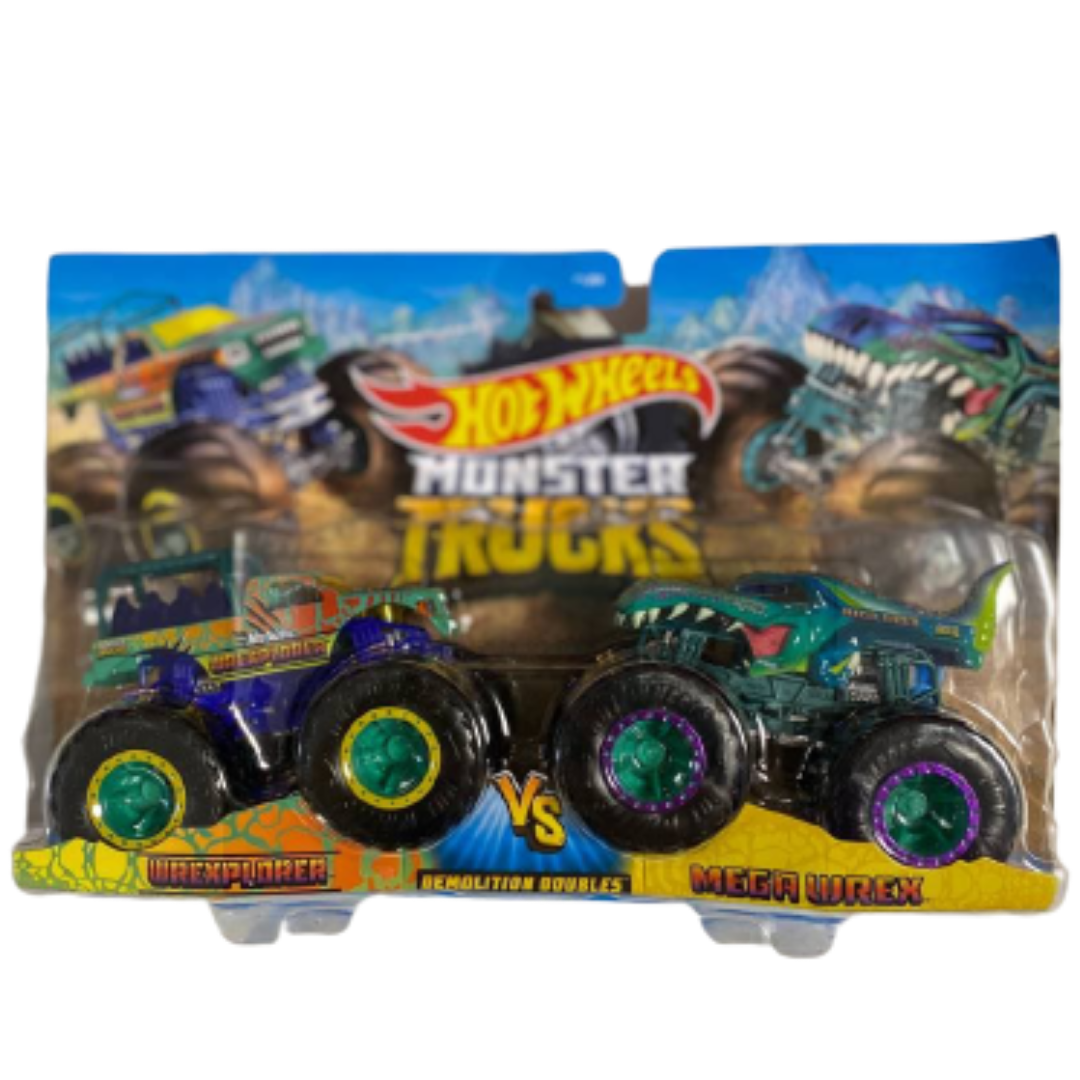 

Набор машинок Hot Wheels Monster trucks Wrexplorer and Mega Wrex 1:64 (FYJ64/HDG16)