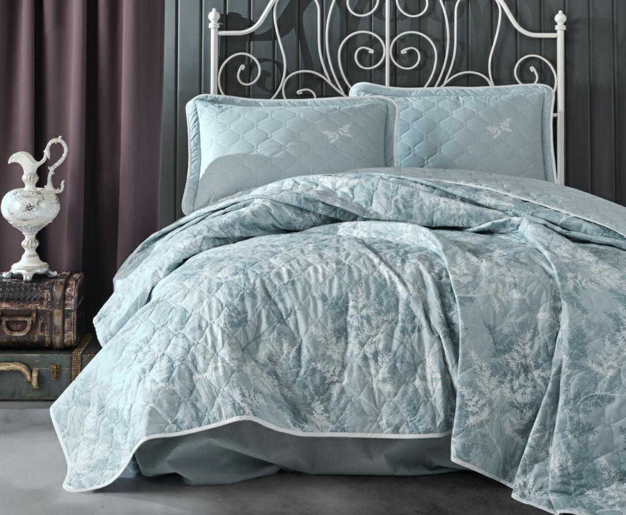 

Покрывало стеганое 240*260 с наволочками 50х70 Aran Clasy Natur v1
