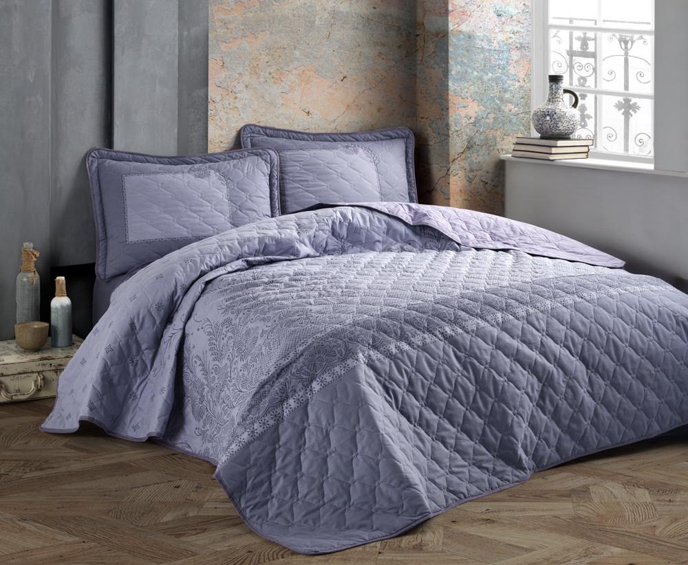 

Покрывало стеганое 240*260 с наволочками 50х70 Aran Clasy Risa v1