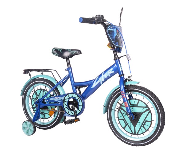 

Двухколесный велосипед Tilly Cyber 16", Синий