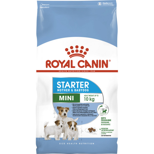 

Корм для собак маленьких пород до 2х мес, беременных и кормящих собак Royal Canin Mini starter 1 кг 2990010