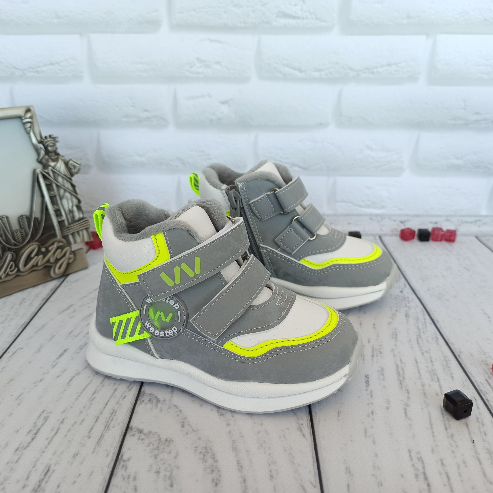 

Ботинки для мальчика демисезонные утепленные Weestep R956365063 GR 25=15.5см серый