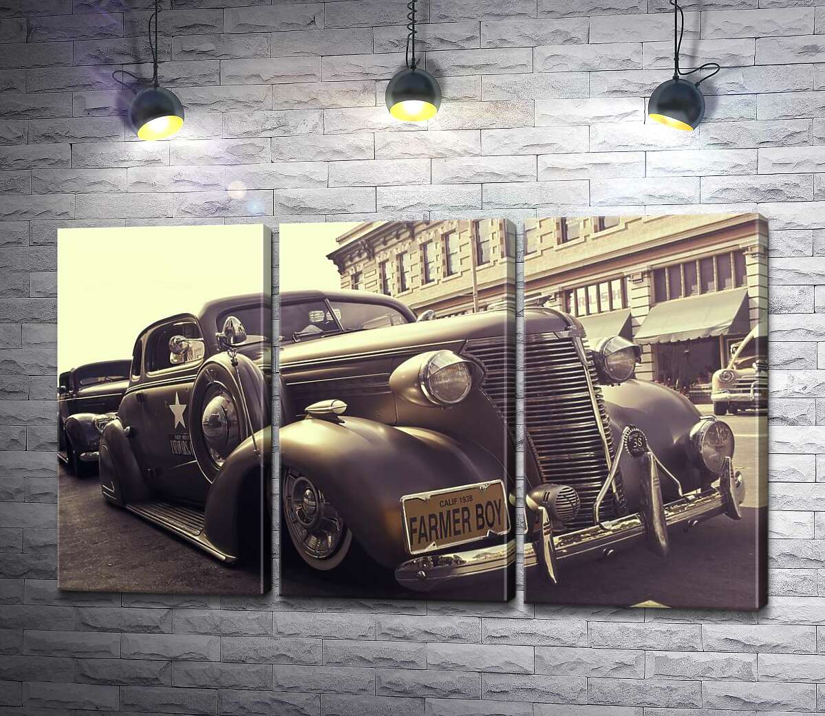 

Модульная картина ArtPoster "Farmer boy" – автомобиль Chevrolet Master 1938 года 60x36 см Модуль №11