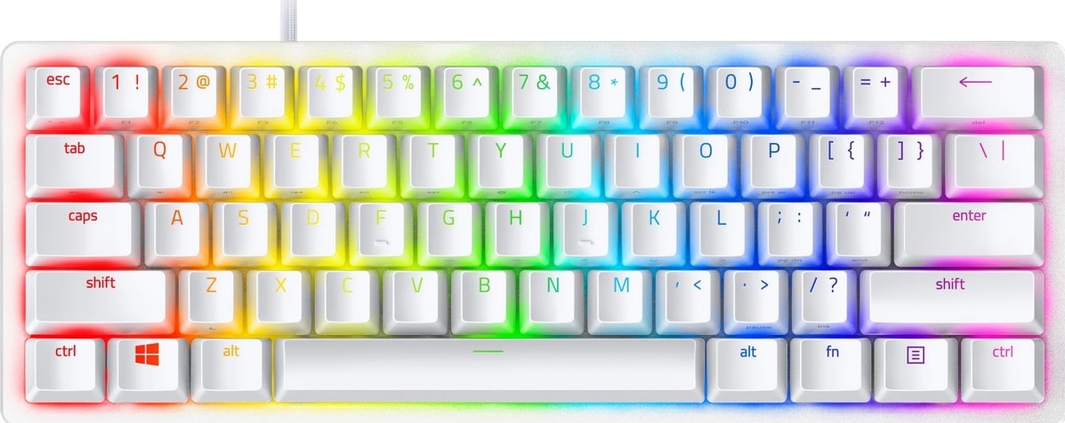 

Клавиатура Razer Huntsman Mini Mercury Purple Switch Red ENG (RZ03-03390400-R3M1) White USB