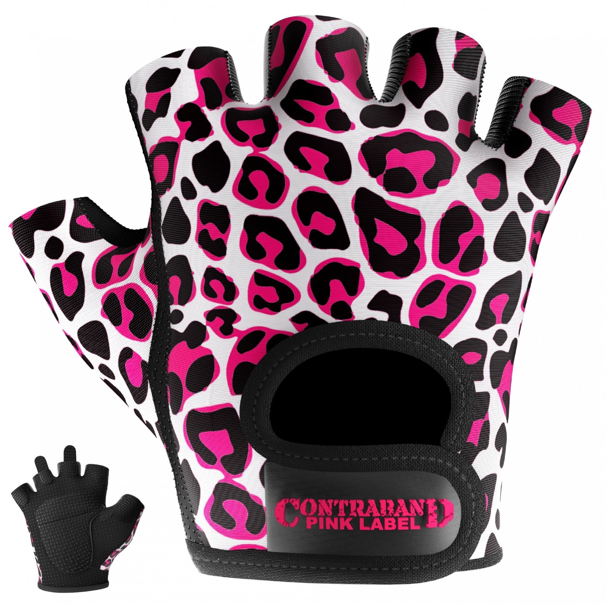 

Женские перчатки для фитнеса Contraband Pink Label 5297 Leopard Print Gloves (Розовый XS)