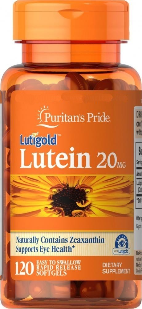 

Спец витамины Puritans Pride Lutein 20mg 30softgels