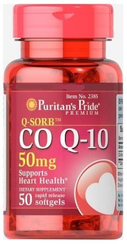 

Спец витамины Puritans Pride Q-SORB™ Co Q-10 50 mg 50 Softgels