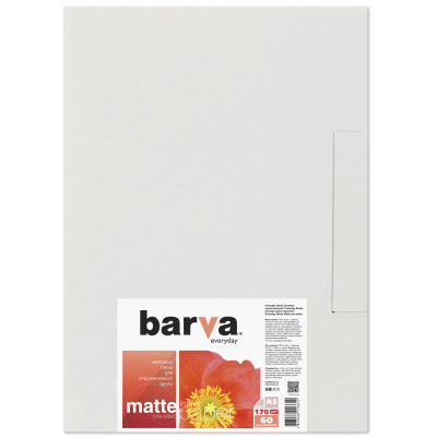 

Бумага Barva A3 Everyday Matte 170г, 60л (IP-AE170-325). 56761