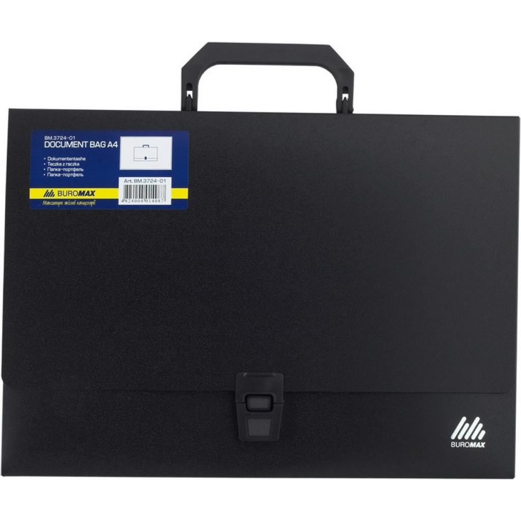 

Папка - портфель Buromax A4/35мм, black (BM.3724-01). 57648