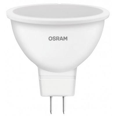 

Лампочка Osram LED Star MR16 60 110 5.2W (500Lm) 3000K 230V GU5.3 (4058075480551). 58123