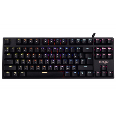 

Клавиатура Ergo KB-915 TKL Blue Switch USB Black (KB-915). 56341