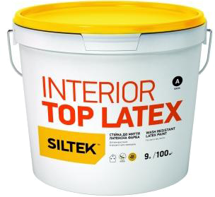 

Строительная краска интерьерная Siltek латексная 9 л Белая (IG18320)