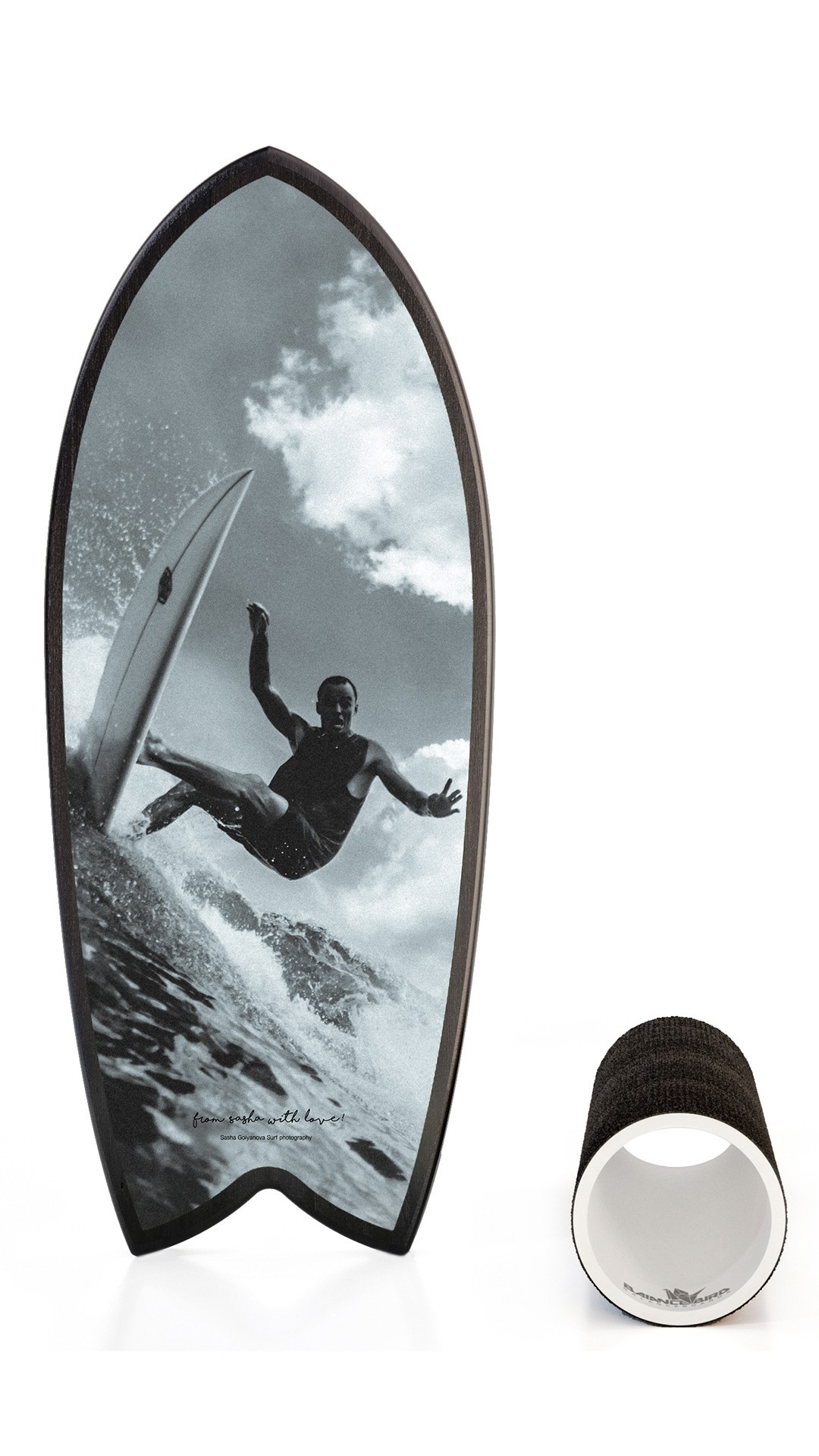 

Балансборд Balancebird SURF PHT 3 черно-белый 30х74см