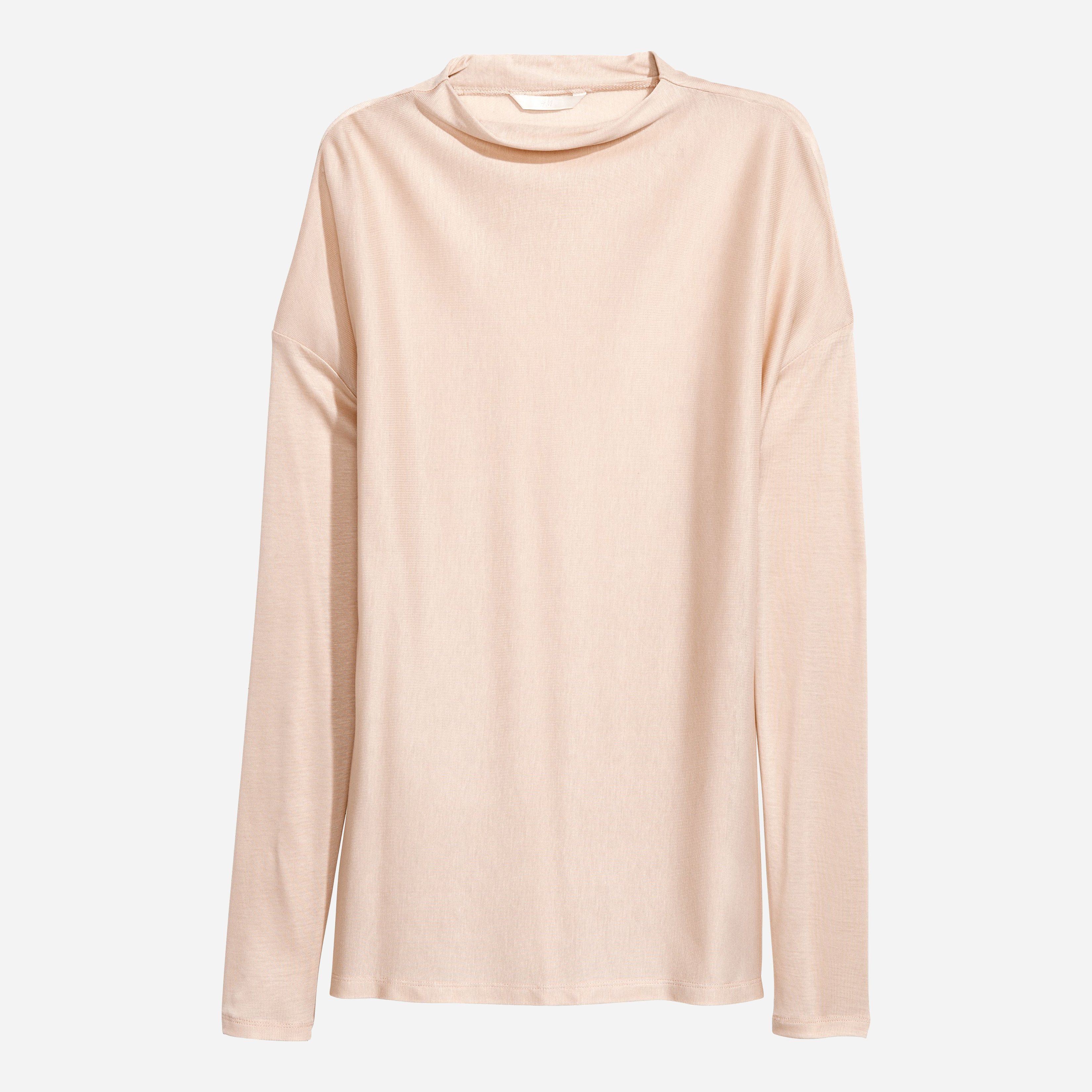 

Водолазка H&M 5369336  Светло-бежевая, Водолазка H&M 5369336 XS Светло-бежевая