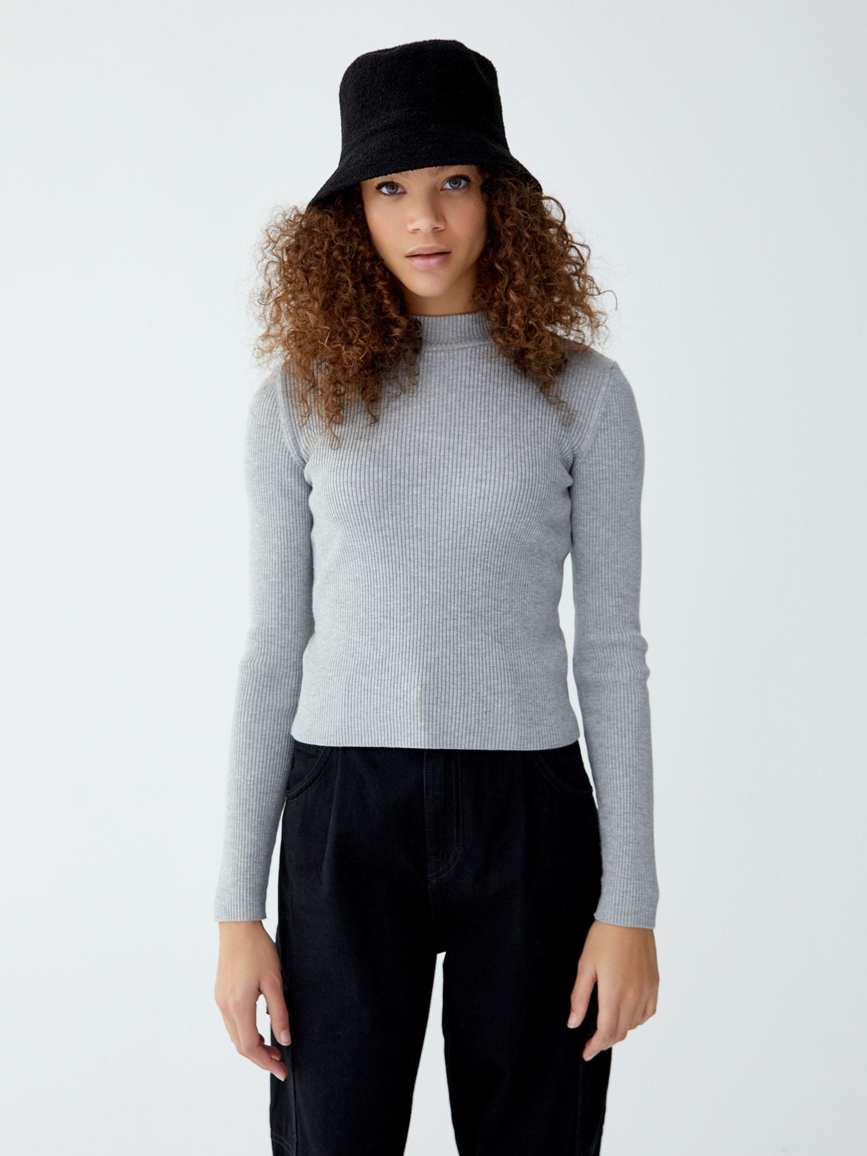 

Водолазка Pull & Bear XAZ217328CWYX  Серая, Водолазка Pull & Bear XAZ217328CWYX S Серая