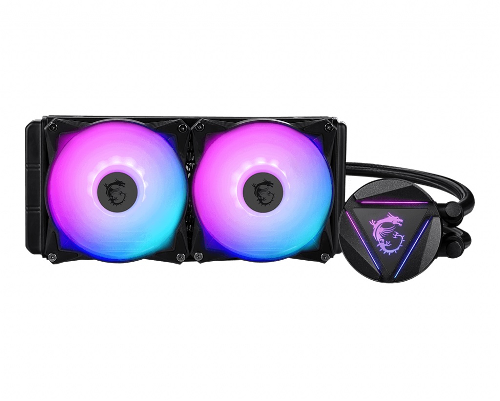 

Система водяного охлаждения MSI MAG CoreLiquid 240R V2; Intel: LGA2066/2011/1700/1200/1151/1150/1155/1156/LGA1366, AMD: AM4/AM3+/AM3/AM2+/AM2/FM2+/FM2/FM1, 274x120x27 мм, 4-pin