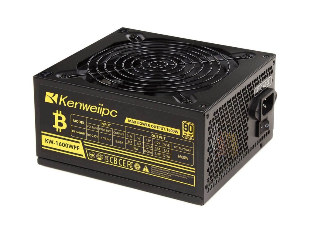 

Блок питания Kenweiipc 1600W ОЕМ (KW-1600WPF)