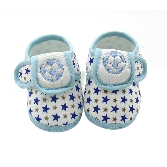 

Пинетки для мальчика BabyFoot с мячом 13 р голубые
