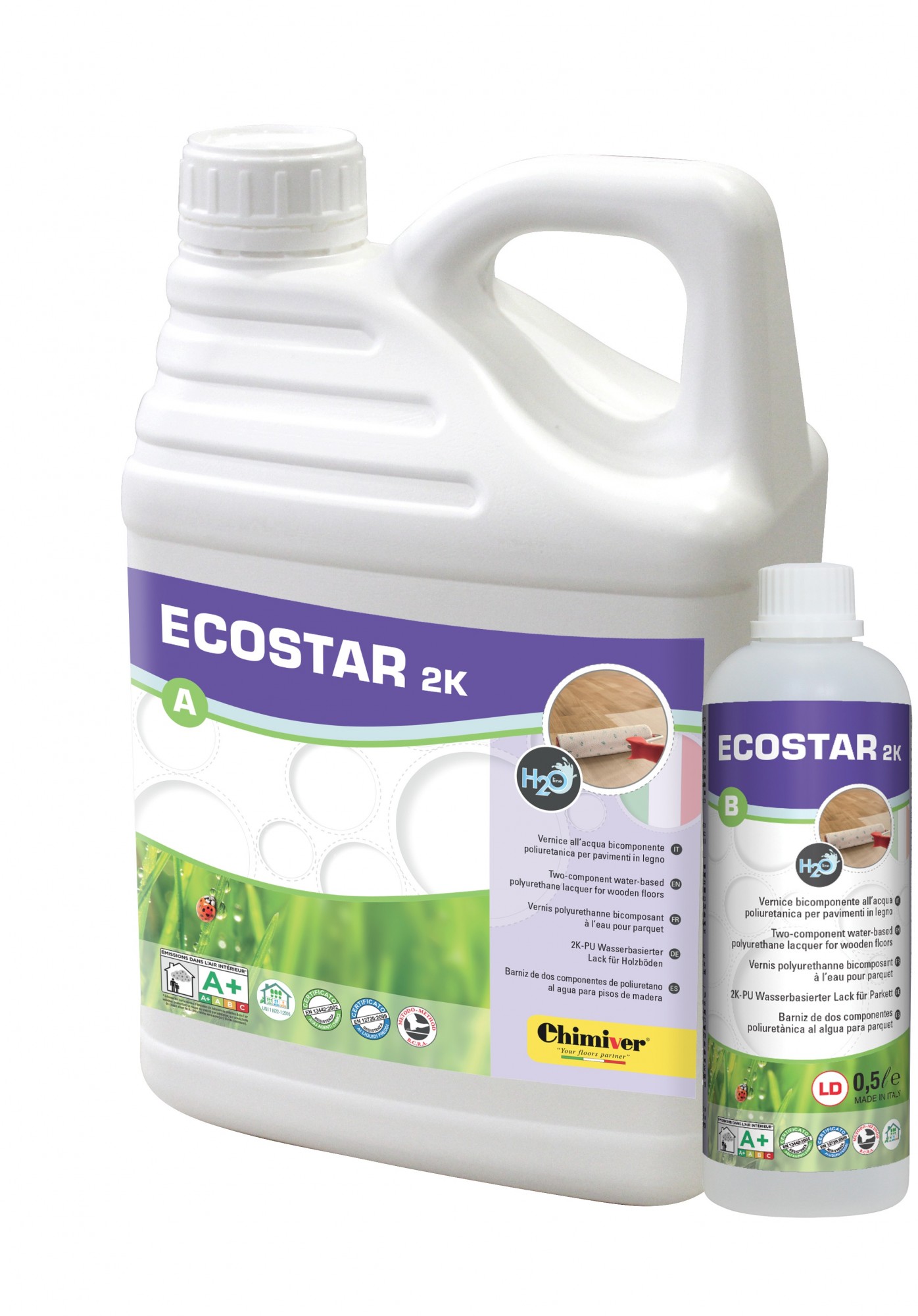 

Лак Chimiver ECOSTAR 2К двухкомпонентный полиуретановый Глянцевый, 5+0,5 л