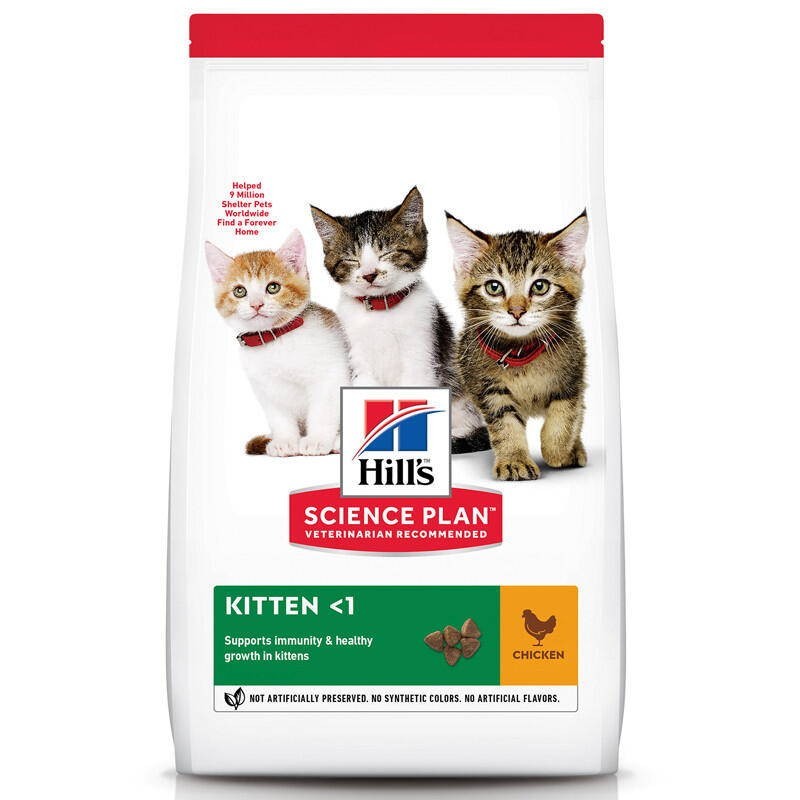 

Сухой корм Hills ( Хилс ) SP Kitten Chicken корм для котят, беременных и кормящих кошек с курицей 1,5кг