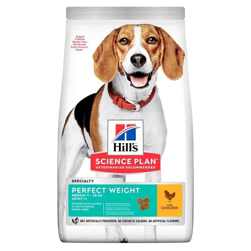 

Hills (Хилс) SP Adult Medium Breed Perfect Weight сухой корм с курицей для поддержания идеального веса у взрослых собак средних пород 2кг