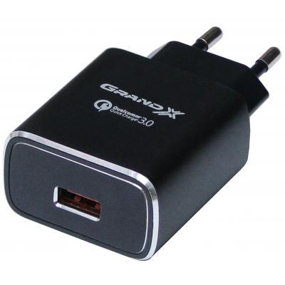 

Сетевое зарядное устройство Grand-X QС3.0 (3xUSB 1.5A/2A/3A) Black (CH-750B)