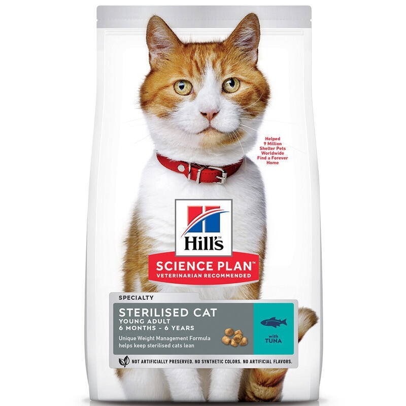 

Сухой корм для кошек с тунцом Hill"s Science Plan Young Adult Sterilised Cat 10кг