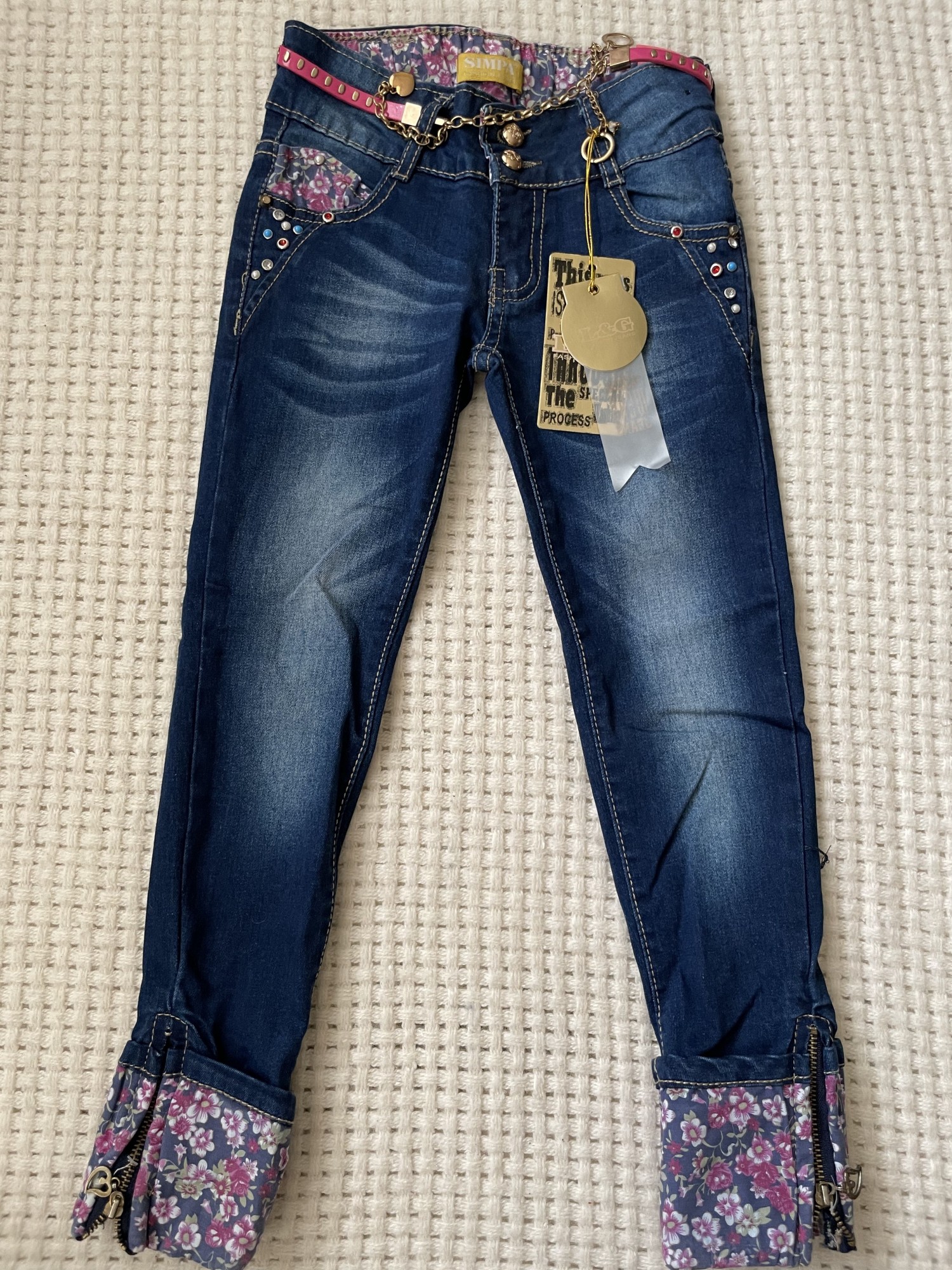 

Джинсы детские для девочки L&G Wear 12 лет синий
