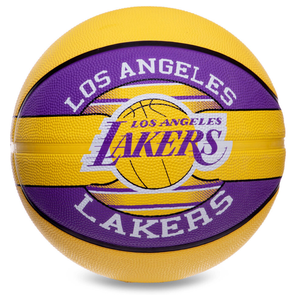 

Мяч баскетбольный SPALDING NBA Team LA LAKERS 83510Z №7 желтый-фиолетовый