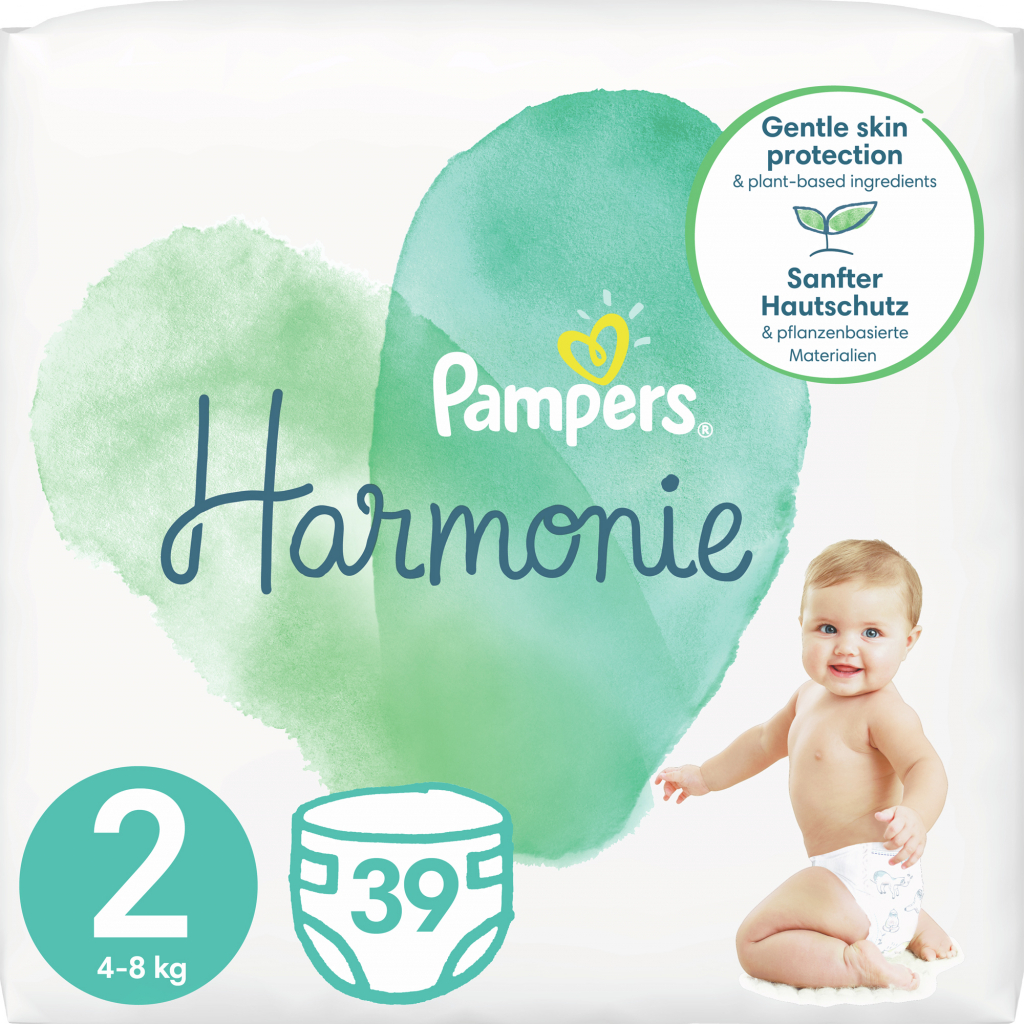 

Подгузник Pampers Harmonie Mini Размер 2 (4-8 кг) 39 шт (8006540156551)