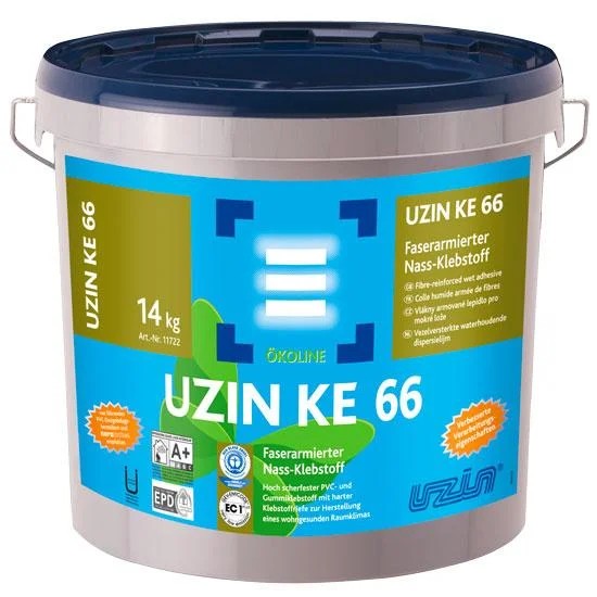 

Клей UZIN KE 66 для виниловых покрытий и ПВХ покрытий 14 кг