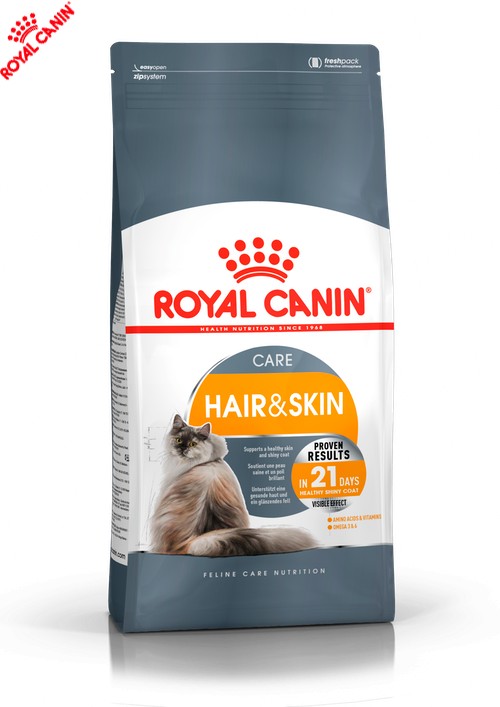 

Cухой корм Royal Canin Hair and Skin Care – для взрослых кошек с проблемной кожей и шерстью 2 кг (2526004)