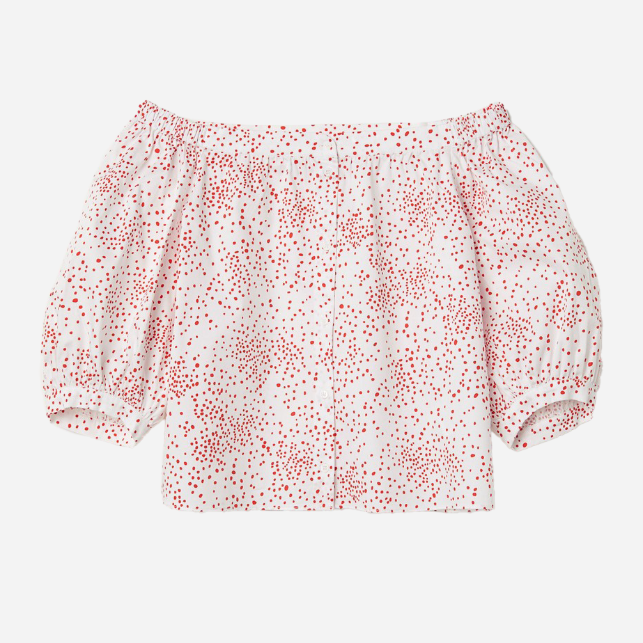 

Блузка H&M 0607670_бел.крас.гор  Белая, Блузка H&M 0607670_бел.крас.гор 44 Белая